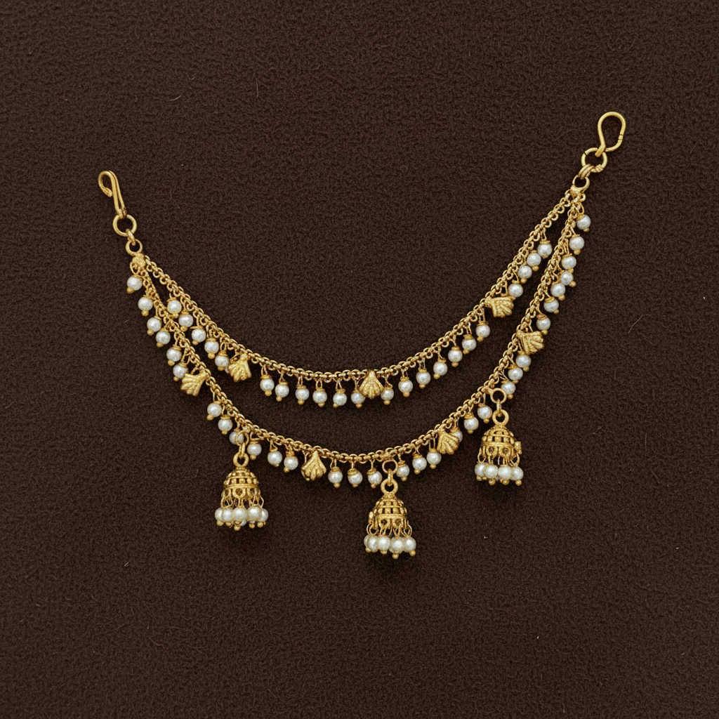 Antique Pearl Maatilu With Jhumkis - MT00105
