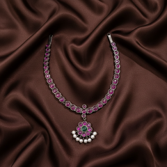Black metal Real Kempu Necklace - NN00852