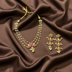 Pearl Mega Choker With Earrings - PB00588
