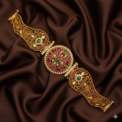 Designer Hand Made Belt With Pota Stones - WB0039