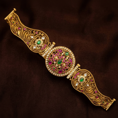 Designer Hand Made Belt With Pota Stones - WB0039