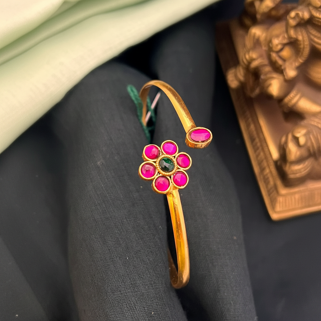 Ruby Flower Bracelet - BG00446