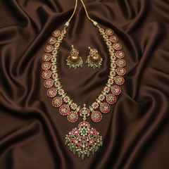Jadau Bottu Haram With Jhumkis - KH00386