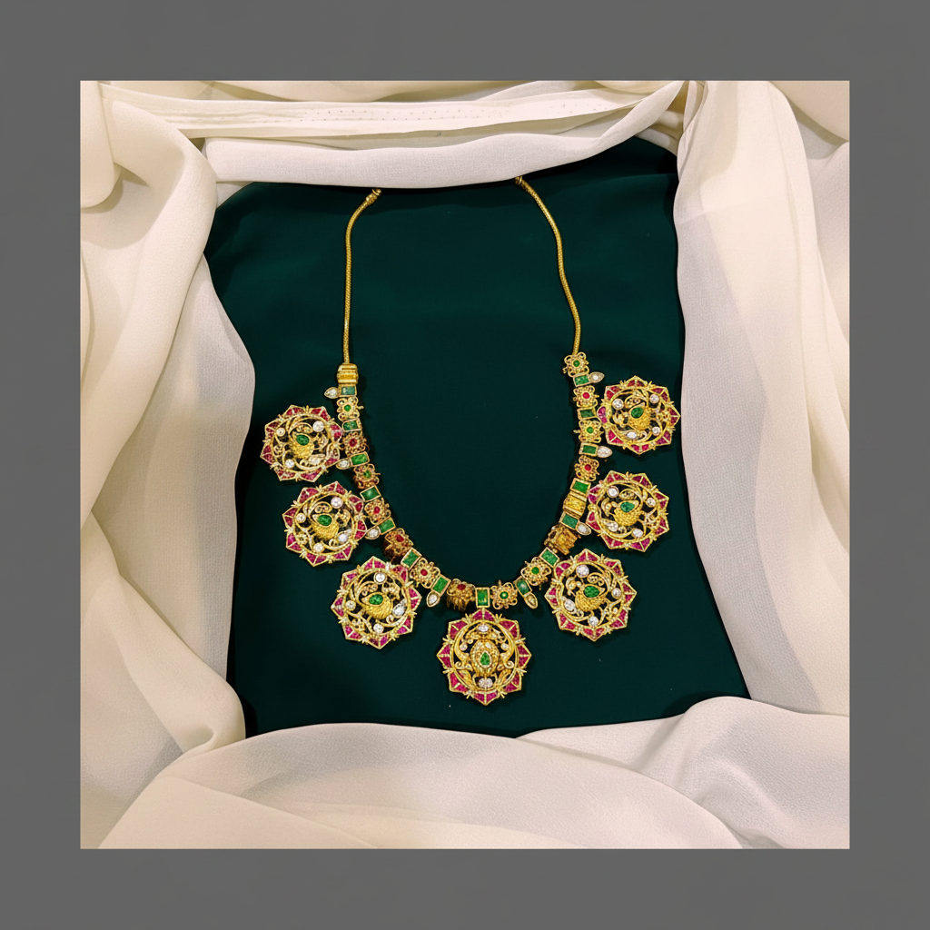 2 In 1 Necklace In Kundan - KN00458