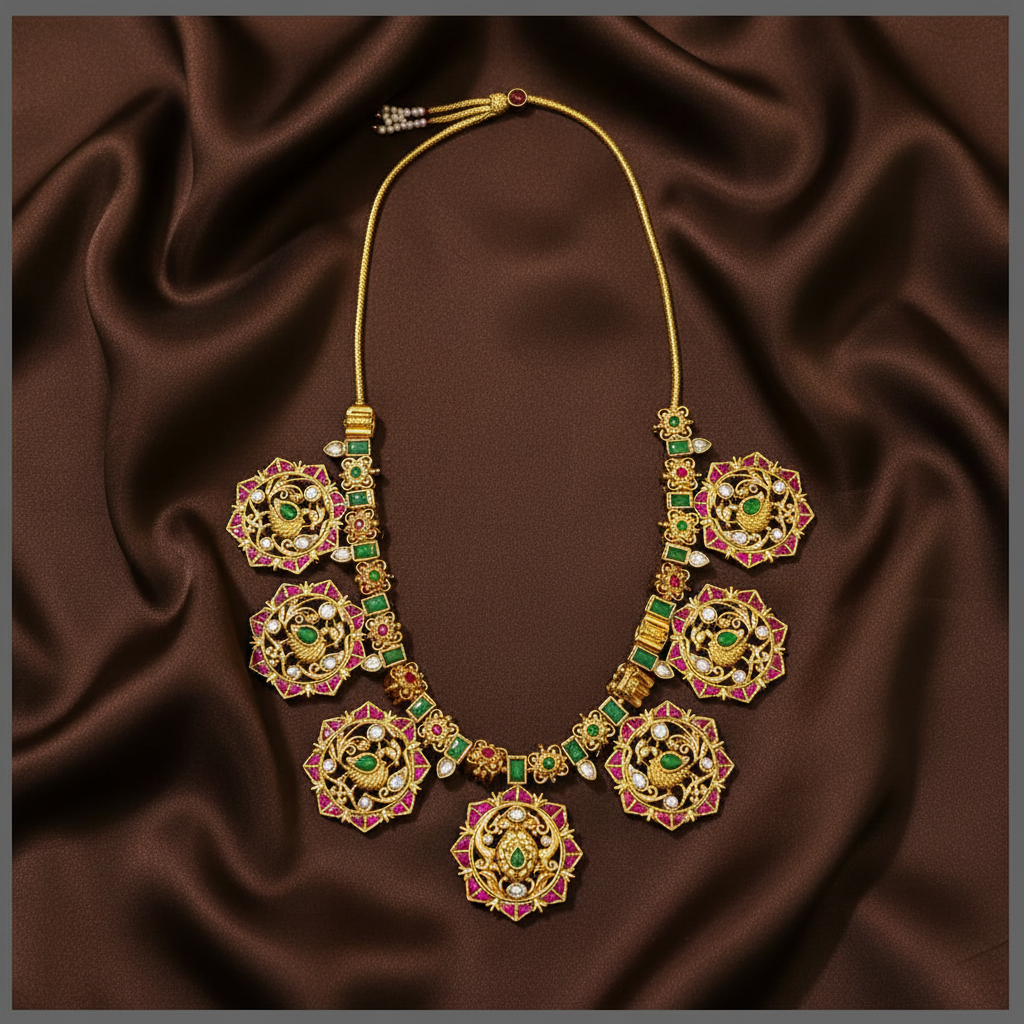 2 In 1 Necklace In Kundan - KN00458