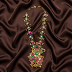 Saraswathi Devi Pendant with Lorus Side Chain - KH0047
