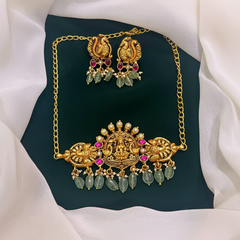 Jadau Kundan in Lakshmi Necklace - KN0082
