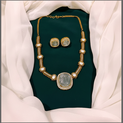 Antique Stone Necklace In Victorian - VN0096