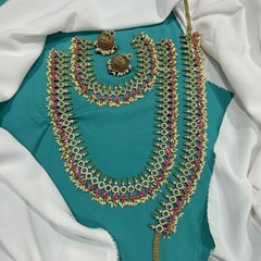 Beautiful Kundan Bridal With Rice Pearl - BR0016
