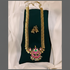 Beautiful Lakshmi Kaasu Haram With Pendent - KH00257