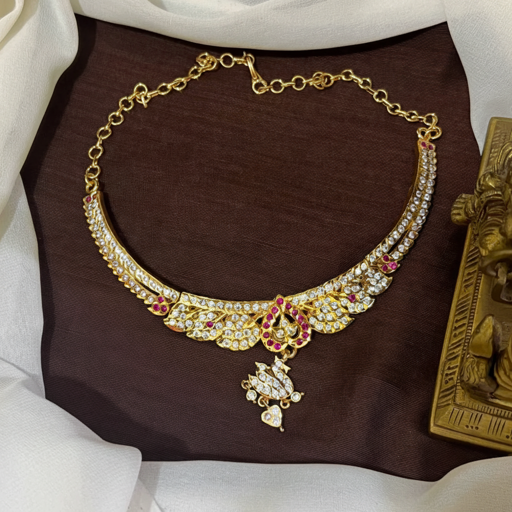 Vintage Panchaloha Stone Neckalce - NN00987