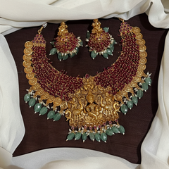 Ruby Grand Lakshmi Bridal Neckalce - NN00951