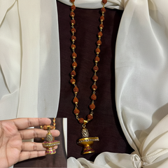 Rudraksha With Jadau Shivalinga Pendant - PB00628