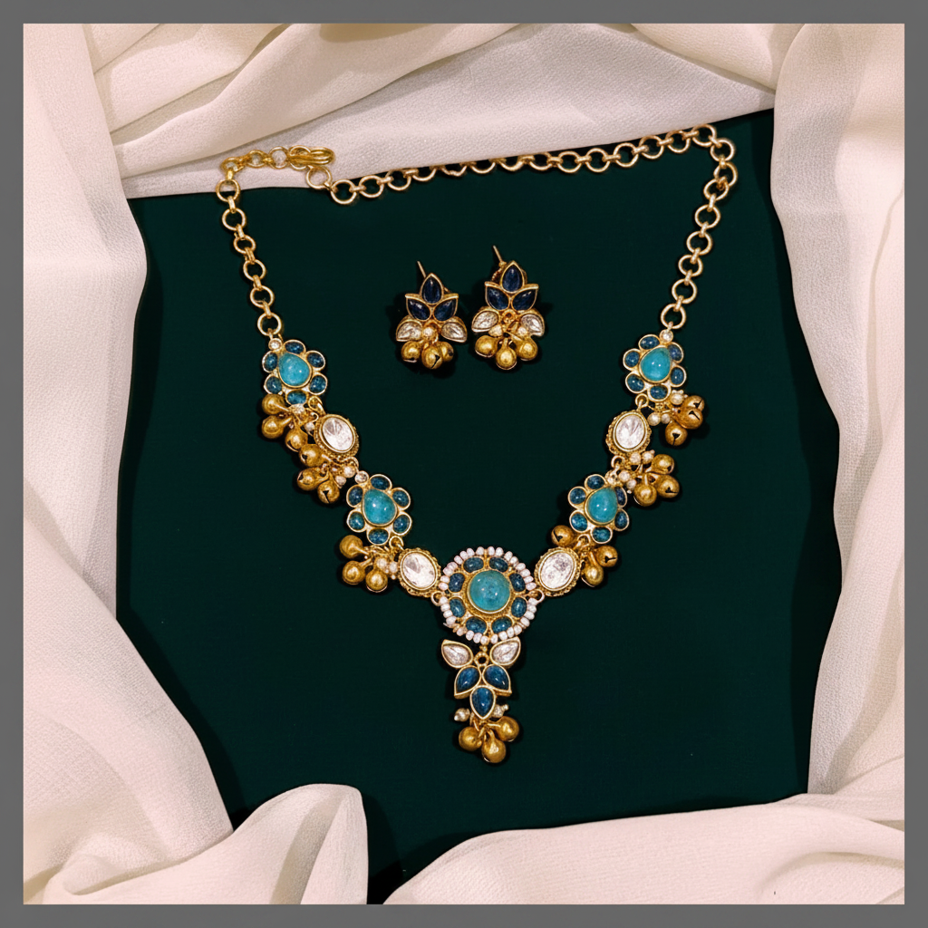 Beautiful Flower Necklace In Victorian - VN0098