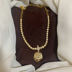 Vintage Panchaloha White Stone Necklace - NN00977