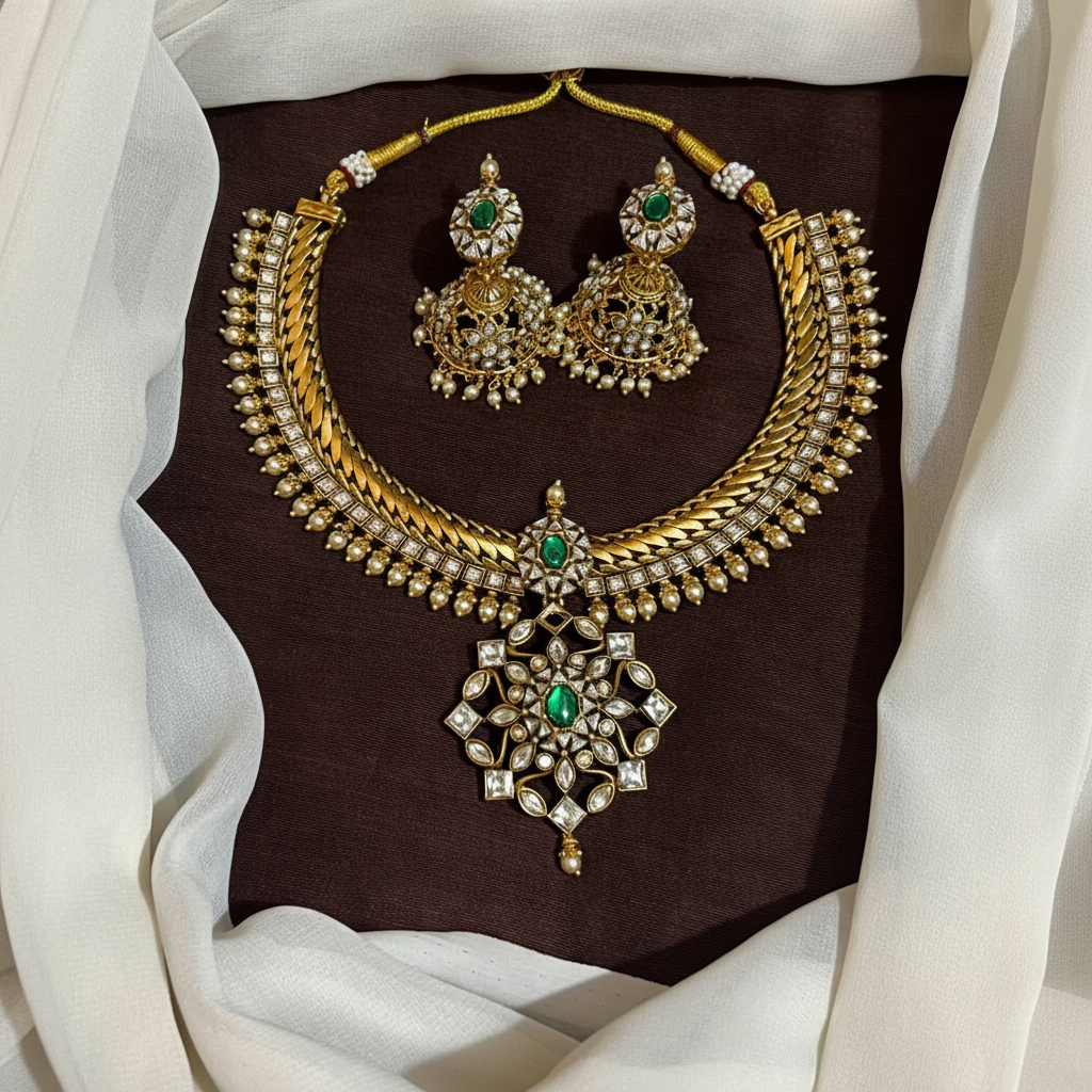 Beautiful Mozonite Necklace - KN00185