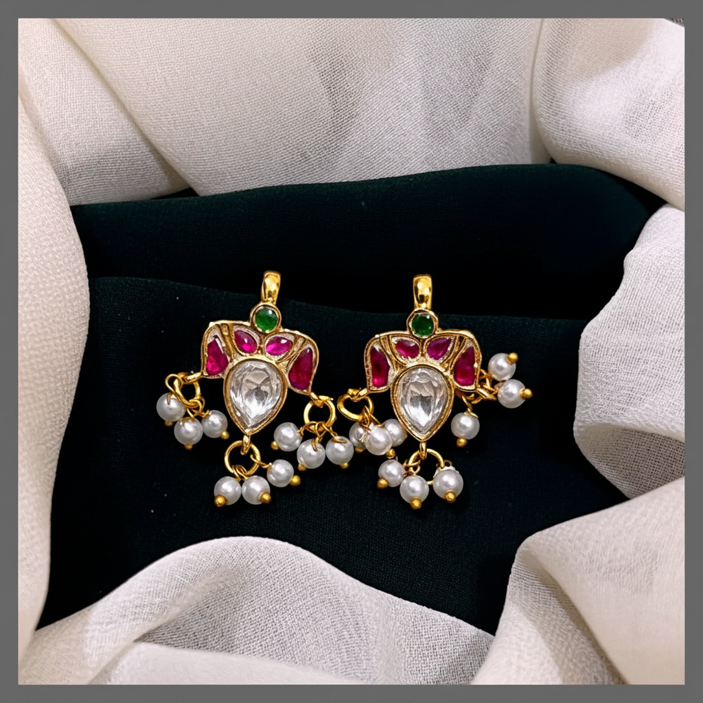 Beautiful Bugadi With Pearls - BU00130