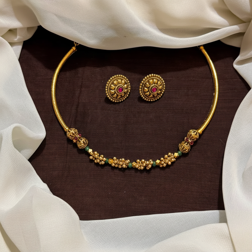 Cute Kante Set With Earrings - NN00190