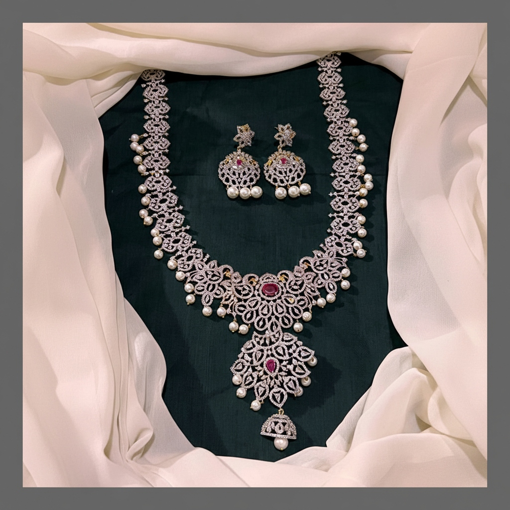 Diamond Harm With Pearls - DH0040