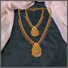 Antique  Kerala Design Bridal Set in Nakshi - BR0042
