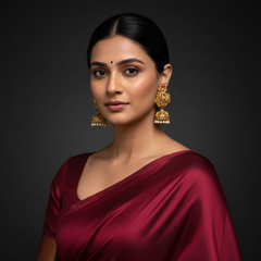 Kundan Stone Nakshi Jhumkis - KE00596