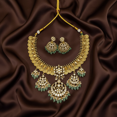 Kaasu In Jadau With Pendants - KN00629