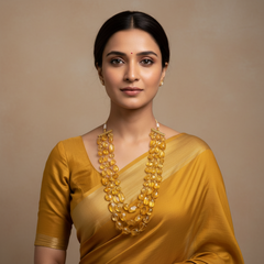Beautiful 3 liner AD Crystal beads Haram - PB00622